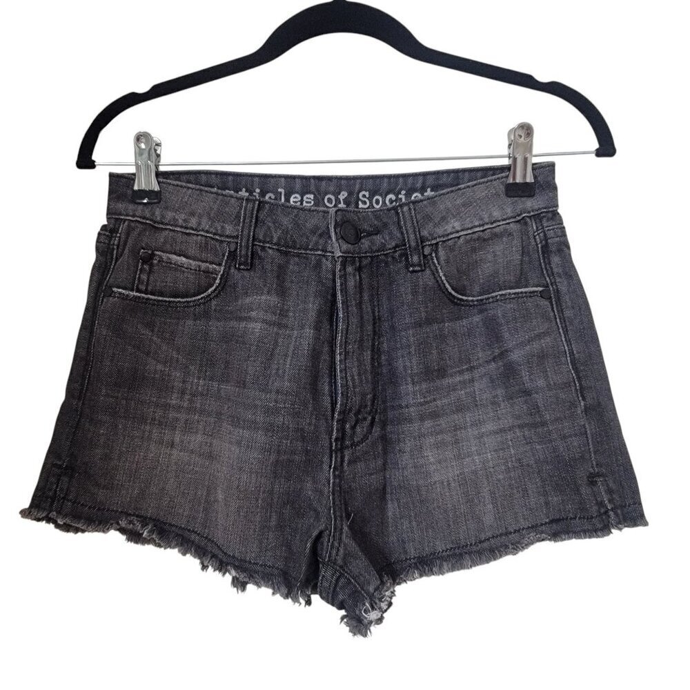 Articles of Society Size 26 "Daisy Short" in color "Cave" (Washed Black) NEW NWT